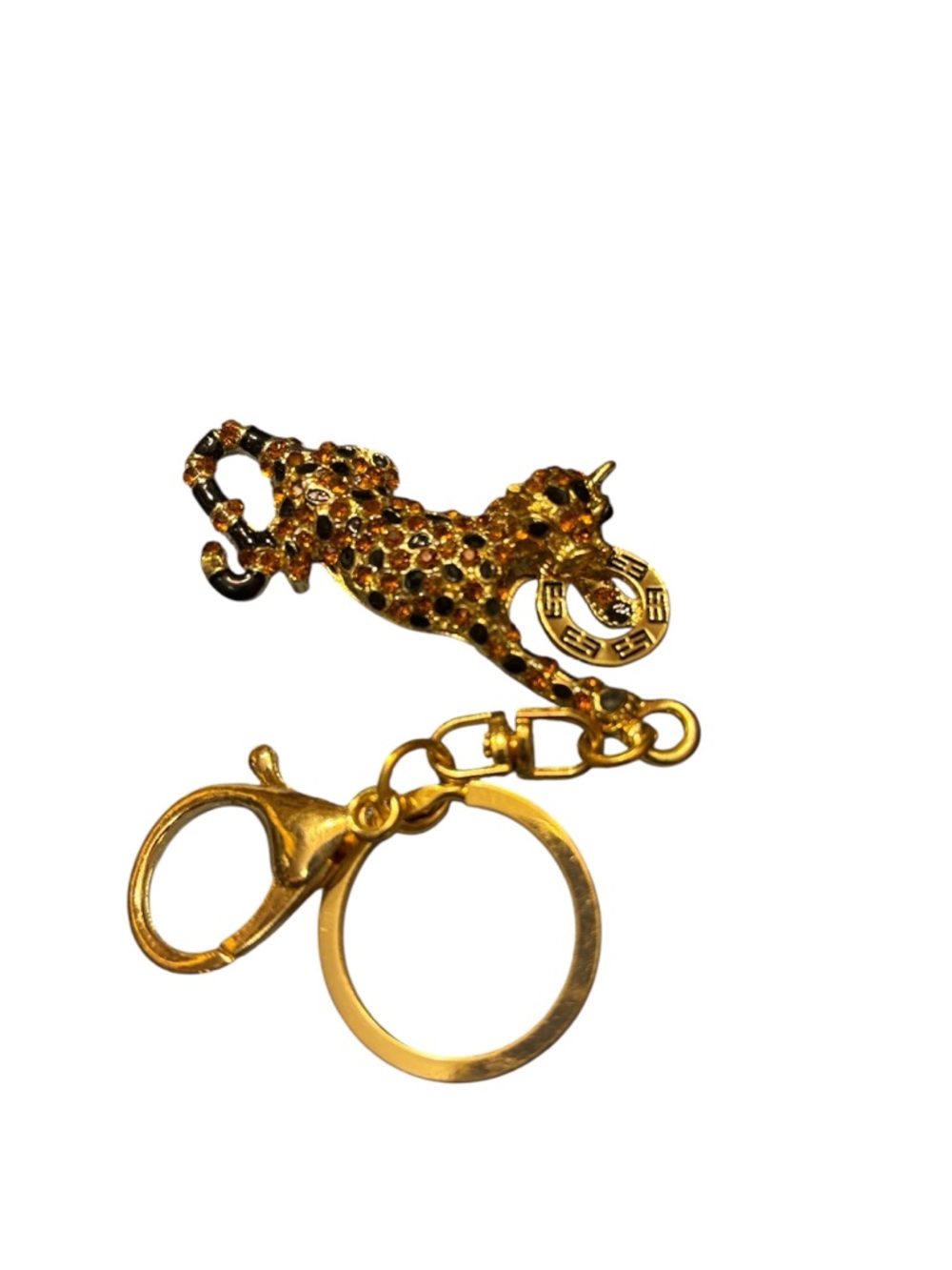Effy Gold Panther Key Ring Bag Charm